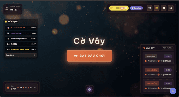 GoGame — Game Cờ Vây Online & Đánh Giá Nước Đi với AI